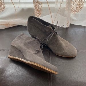 EUC Franco Sarto Ankle Wedge Booties